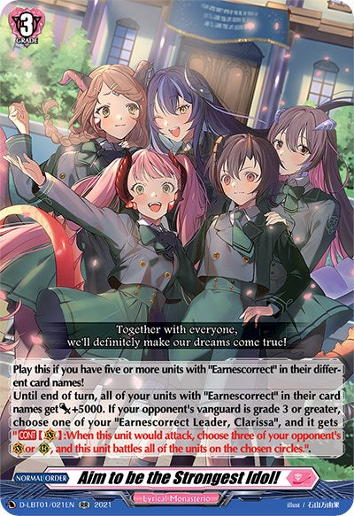 Aim to be the Strongest Idol! (D-LBT01/021EN) [Lyrical Melody] | Total Play
