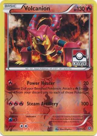 Volcanion (25/114) (League Promo) [XY: Steam Siege] | Total Play