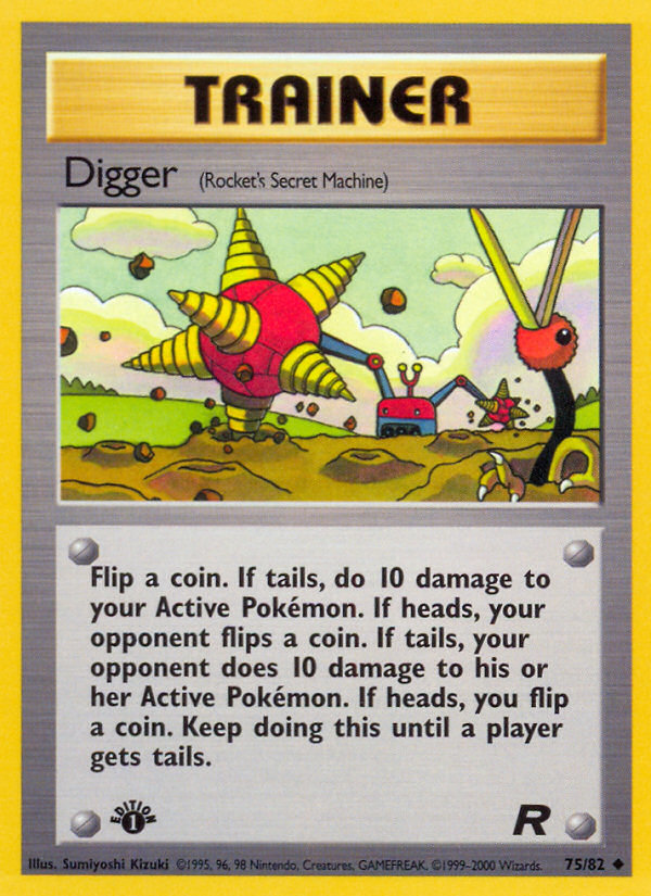 Digger (75/82) [Team Rocket 1st Edition] | Total Play