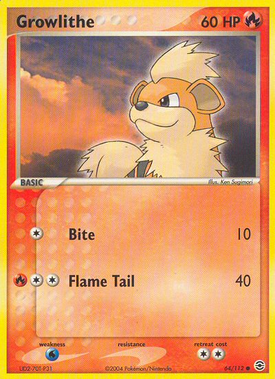 Growlithe (64/112) [EX: FireRed & LeafGreen] | Total Play