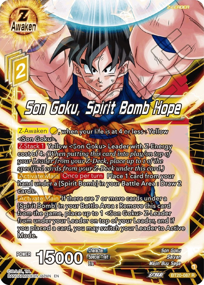 Son Goku, Spirit Bomb Hope (BT20-087) [Power Absorbed] | Total Play