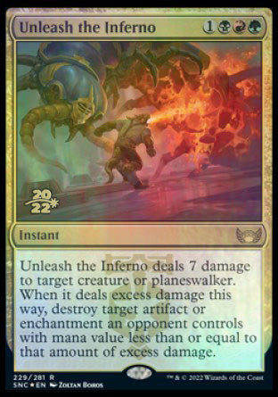 Unleash the Inferno [Streets of New Capenna Prerelease Promos] | Total Play