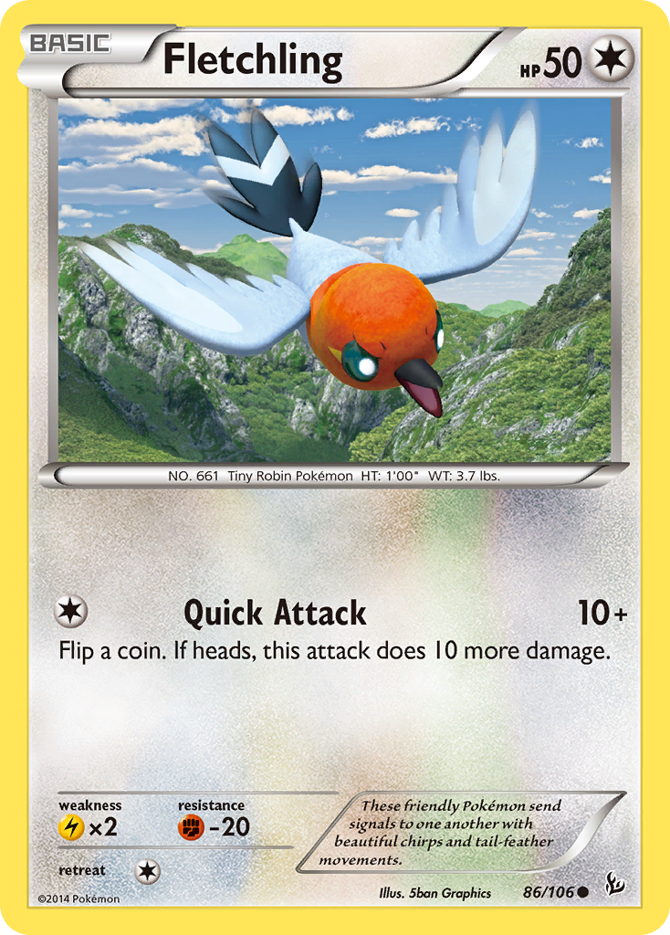 Fletchling (86/106) [XY: Flashfire] | Total Play