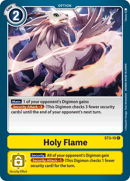 Holy Flame [ST3-15] [Starter Deck: Heaven's Yellow] | Total Play