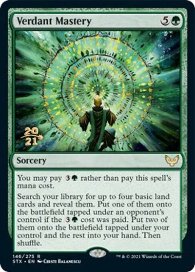 Verdant Mastery [Strixhaven: School of Mages Prerelease Promos] | Total Play