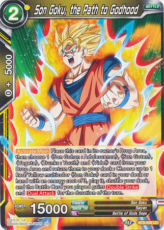 Son Goku, the Path to Godhood (BT8-068) [Malicious Machinations] | Total Play