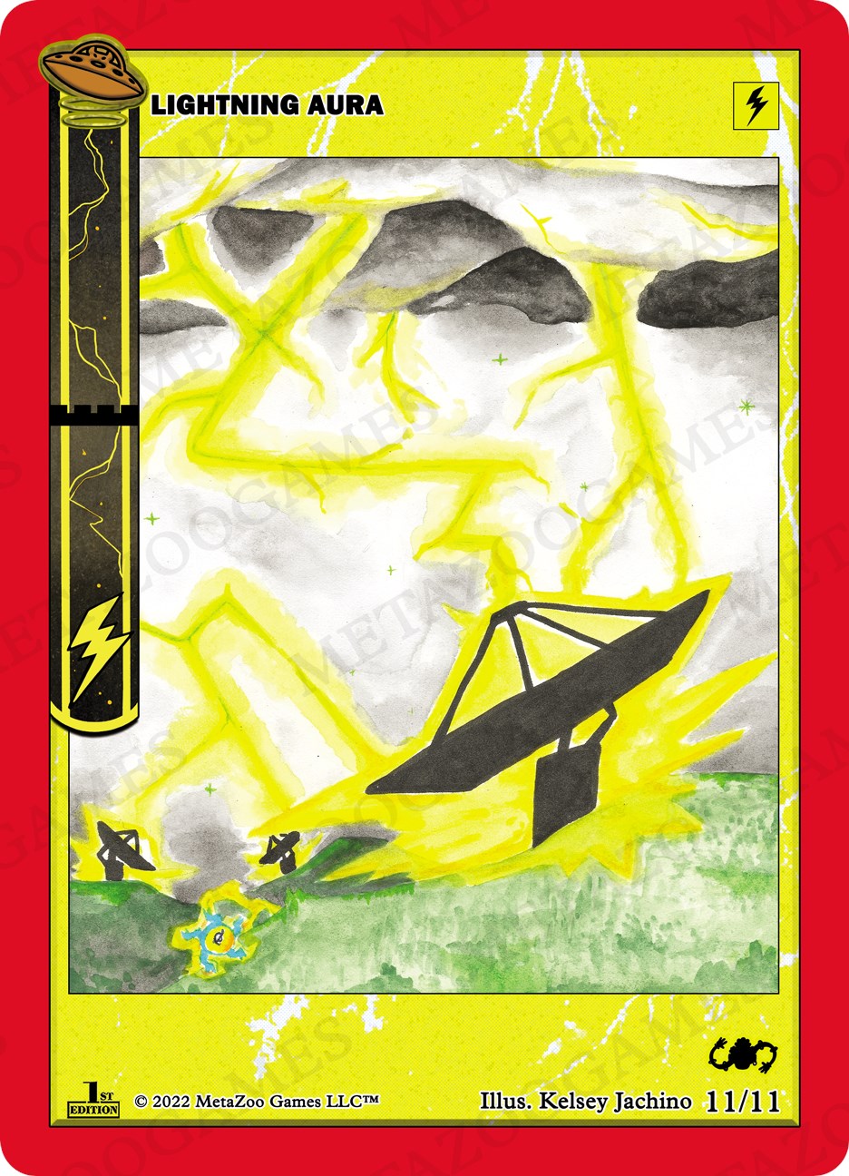 Lightning Aura [Cryptid Nation: UFO First Edition Tribal Theme Decks] | Total Play