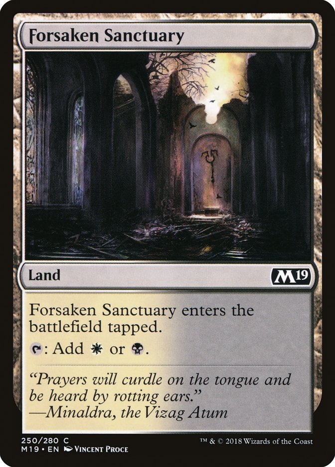 Forsaken Sanctuary [Core Set 2019] | Total Play