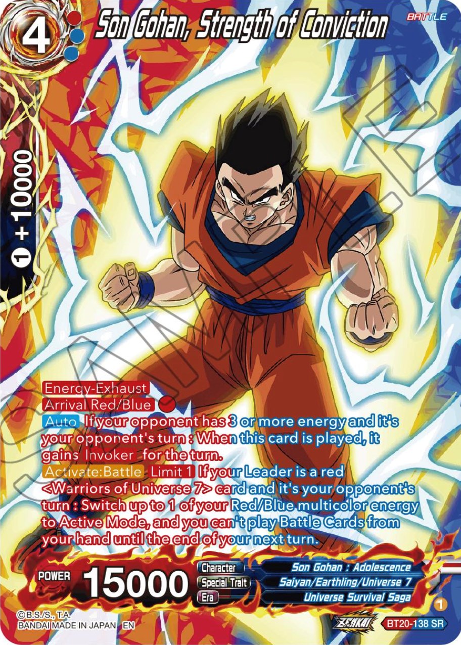 Son Gohan, Strength of Conviction (Silver Foil) (BT20-138) [Power Absorbed] | Total Play