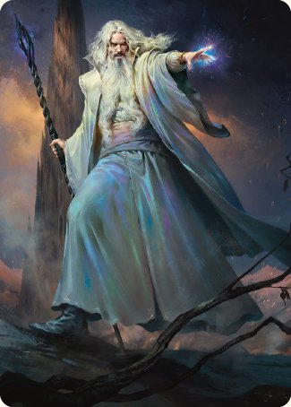 Saruman of Many Colors Art Card [The Lord of the Rings: Tales of Middle-earth Art Series] | Total Play