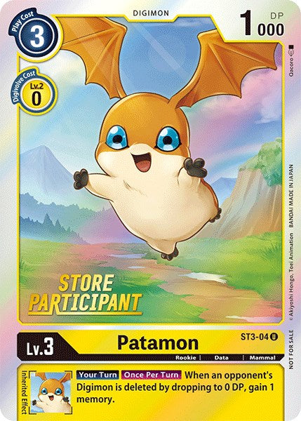 Patamon [ST3-04] (Store Participant) [Starter Deck: Heaven's Yellow Promos] | Total Play
