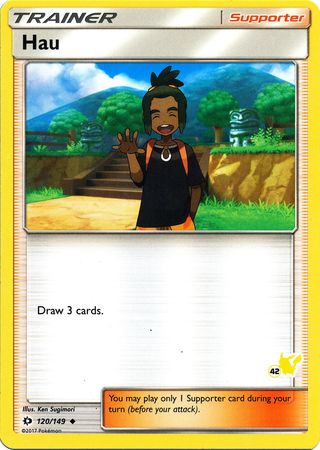 Hau (120/149) (Pikachu Stamp #42) [Battle Academy 2020] | Total Play