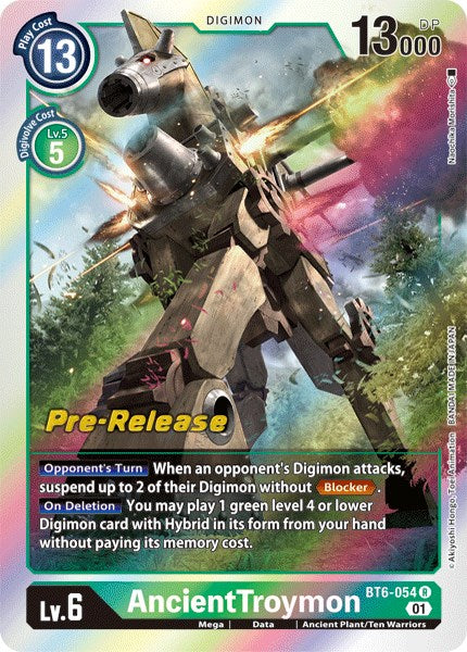 AncientTroymon [BT6-054] [Double Diamond Pre-Release Cards] | Total Play