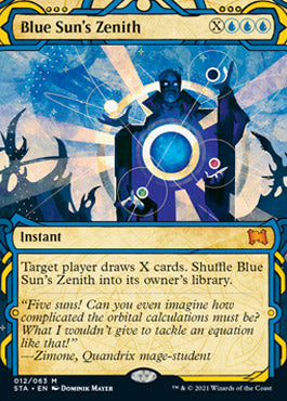 Blue Sun's Zenith (Foil Etched) [Strixhaven: School of Mages Mystical Archive] | Total Play