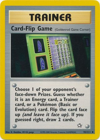 Card-Flip Game (92/111) [Neo Genesis Unlimited] | Total Play