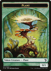 Cat Warrior // Plant Double-Sided Token [Commander 2018 Tokens] | Total Play