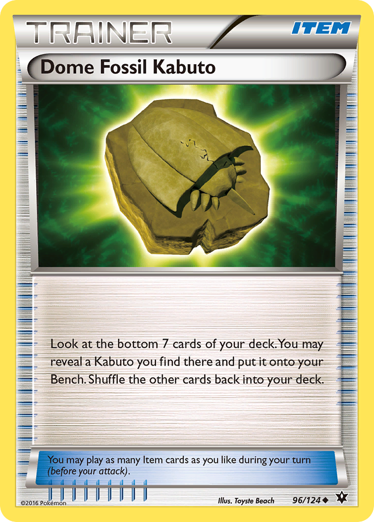 Dome Fossil Kabuto (96/124) [XY: Fates Collide] | Total Play