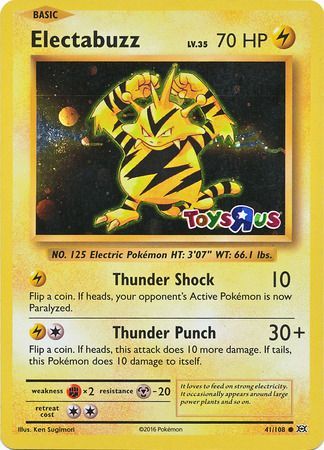 Electabuzz (41/108) (Toys R Us Promo) [XY: Evolutions] | Total Play