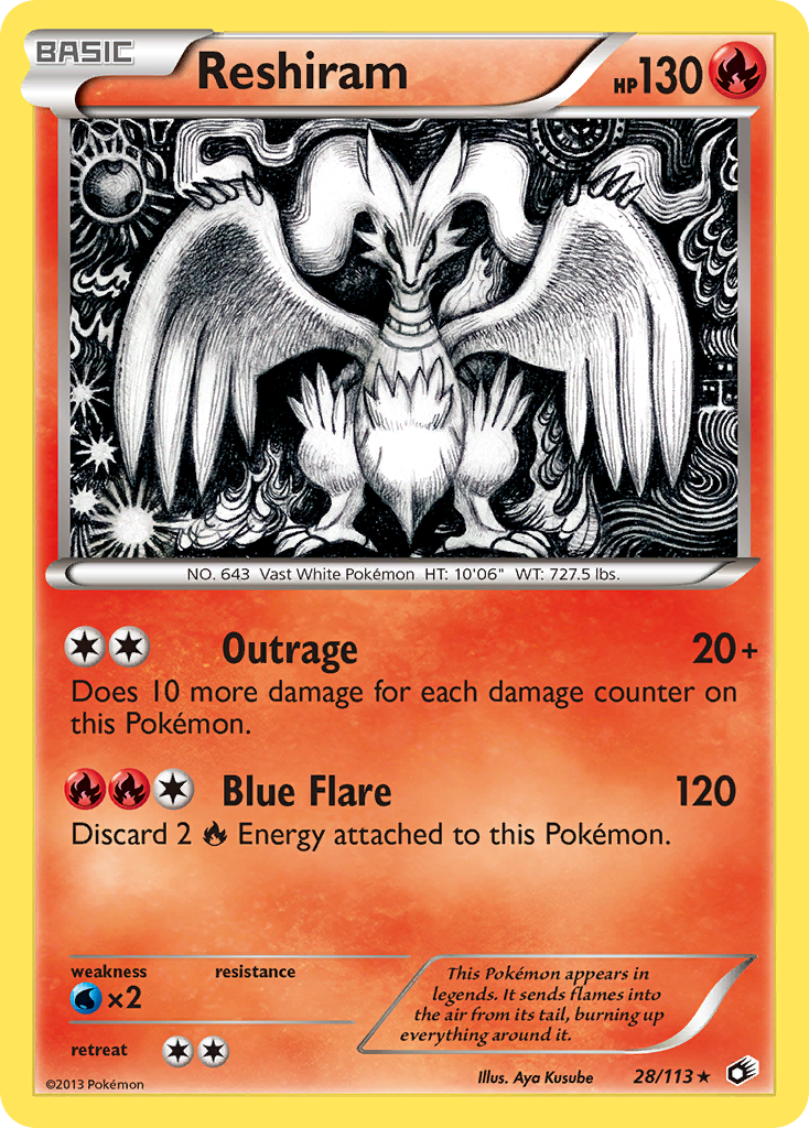 Reshiram (28/113) [Black & White: Legendary Treasures] | Total Play