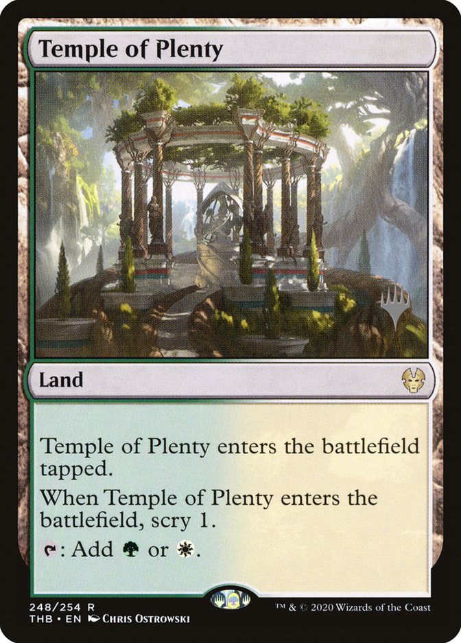 Temple of Plenty (Promo Pack) [Theros Beyond Death Promos] | Total Play