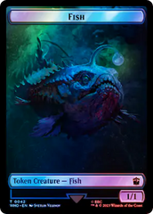 Fish // Alien Salamander Double-Sided Token (Surge Foil) [Doctor Who Tokens] | Total Play