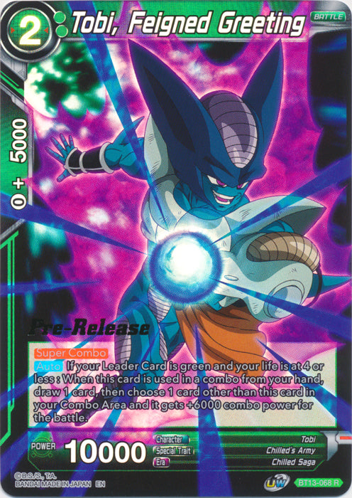 Tobi, Feigned Greeting (BT13-068) [Supreme Rivalry Prerelease Promos] | Total Play