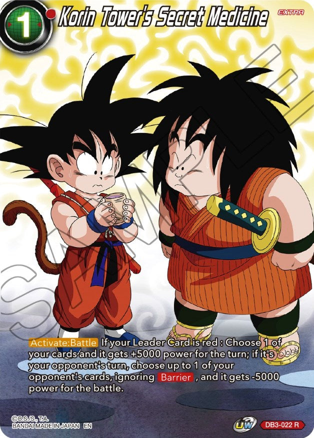 Korin Tower's Secret Medicine (DB3-022) [Theme Selection: History of Son Goku] | Total Play