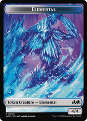 Elemental // Food (0013) Double-Sided Token [Wilds of Eldraine Tokens] | Total Play