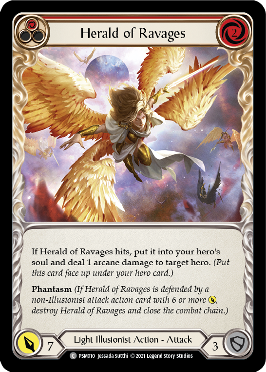 Herald of Ravages (Red) [PSM010] (Monarch Prism Blitz Deck) | Total Play