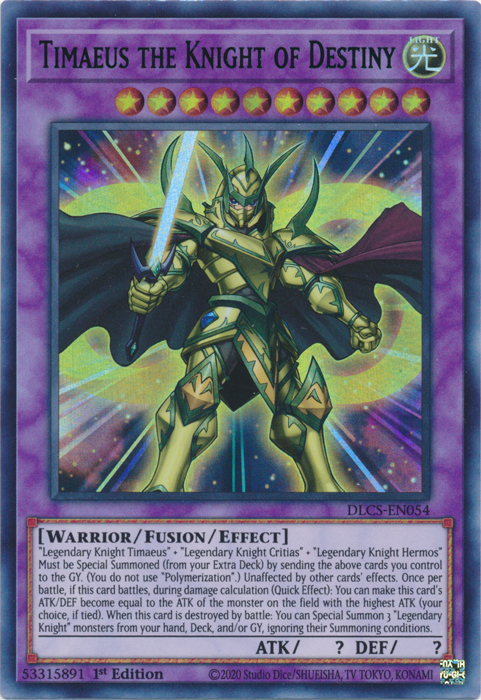 Timaeus the Knight of Destiny (Purple) [DLCS-EN054] Ultra Rare | Total Play